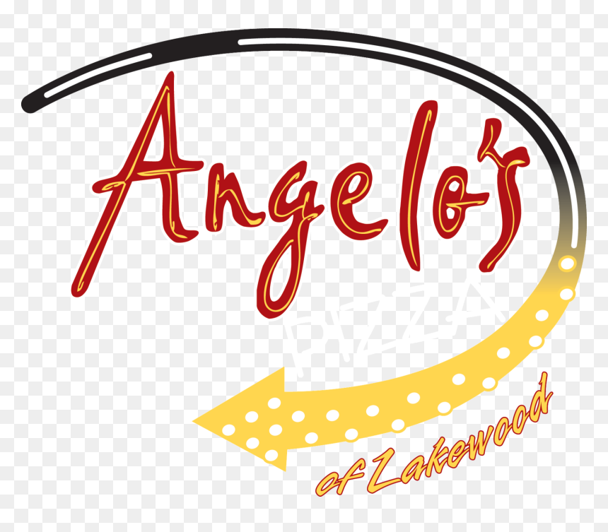 Pizza Clipart Text - Angelo's Pizza Lakewood Logo, HD Png Download - pizza clip art png