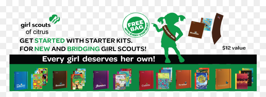 Girl Scout Pave Trefoil Necklace-in Original Package - New Girl Scout, HD Png Download - trefoil png
