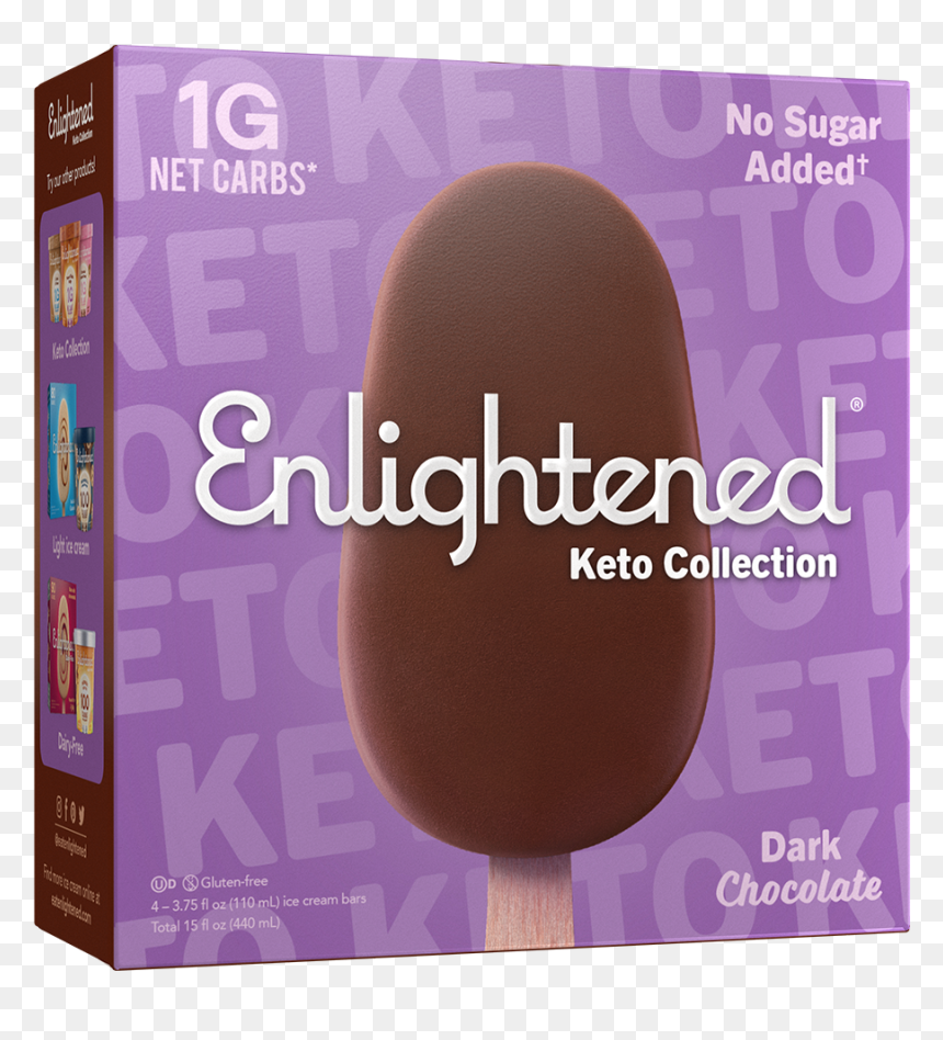 Enlightened Ice Cream Keto Collection, HD Png Download - ice cream bar png