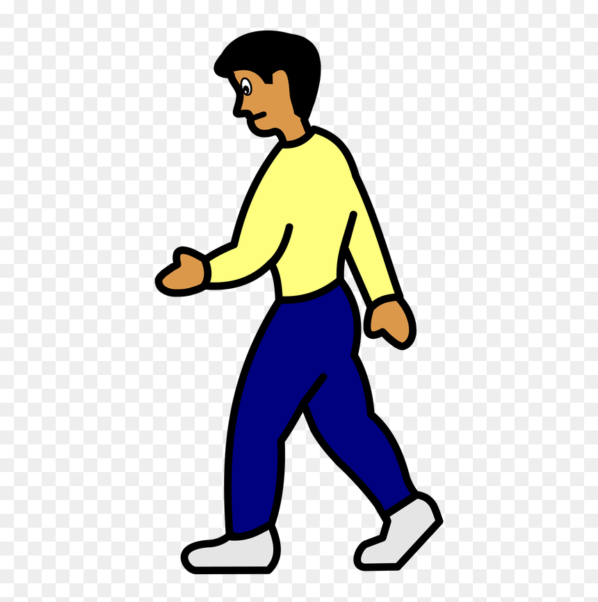 Picture - Cartoon, HD Png Download - people walk png