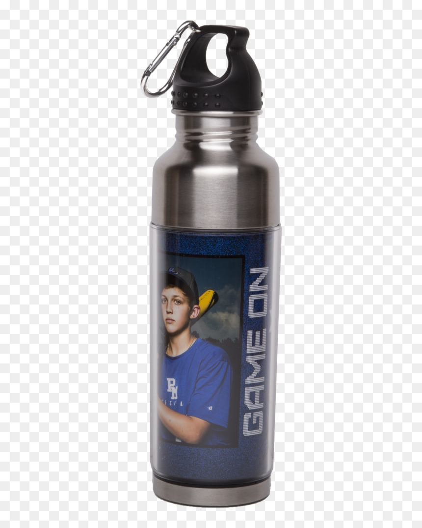 Metal Water Bottle, HD Png Download - water bottle cartoon png
