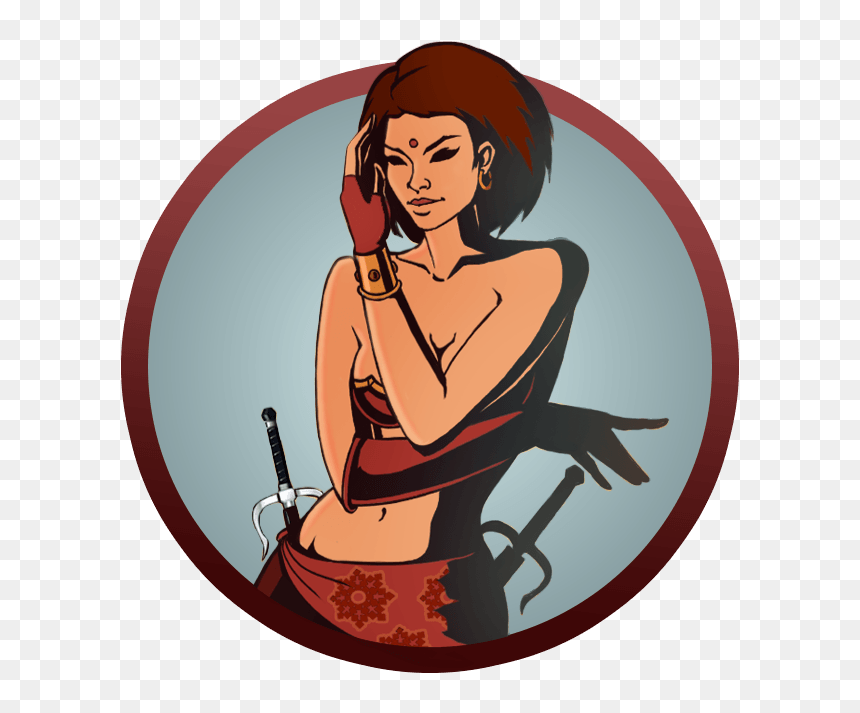 Girl Sai - Shadow Fight 2 Girl, HD Png Download - sai png