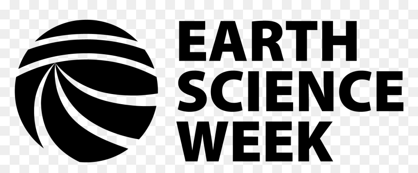 Earth Science Week, HD Png Download - earth black and white png