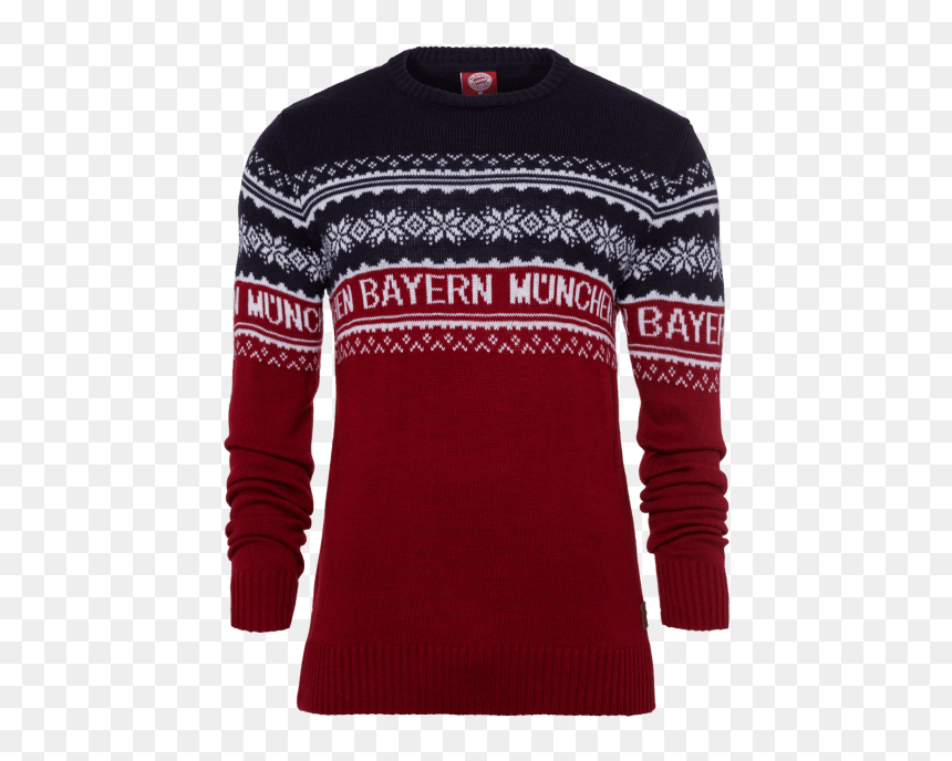 Knitted Pullover Winter - Red Puffer Jacket Long, HD Png Download - winter png images