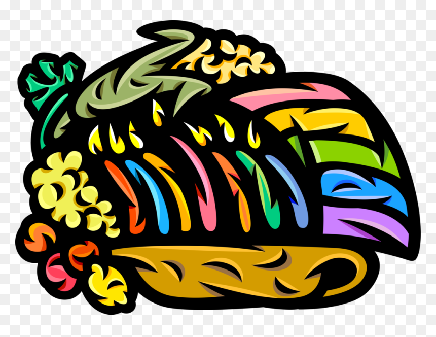 Vector Illustration Of Traditional African Kinara Candle, HD Png Download - kwanzaa candles png