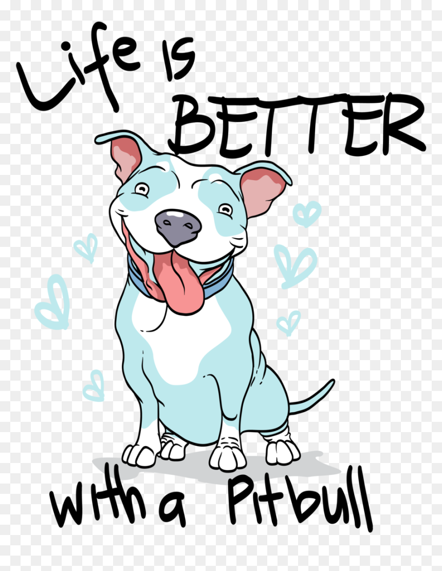 Dog Catches Something, HD Png Download - pitbull clipart png