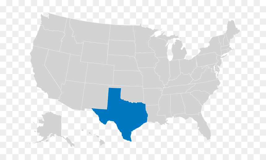 States Trump Won Vs Hillary, HD Png Download - texas png image