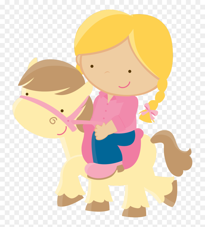 Fazendinha Menina No Cavaliho, HD Png Download - fazendinha png