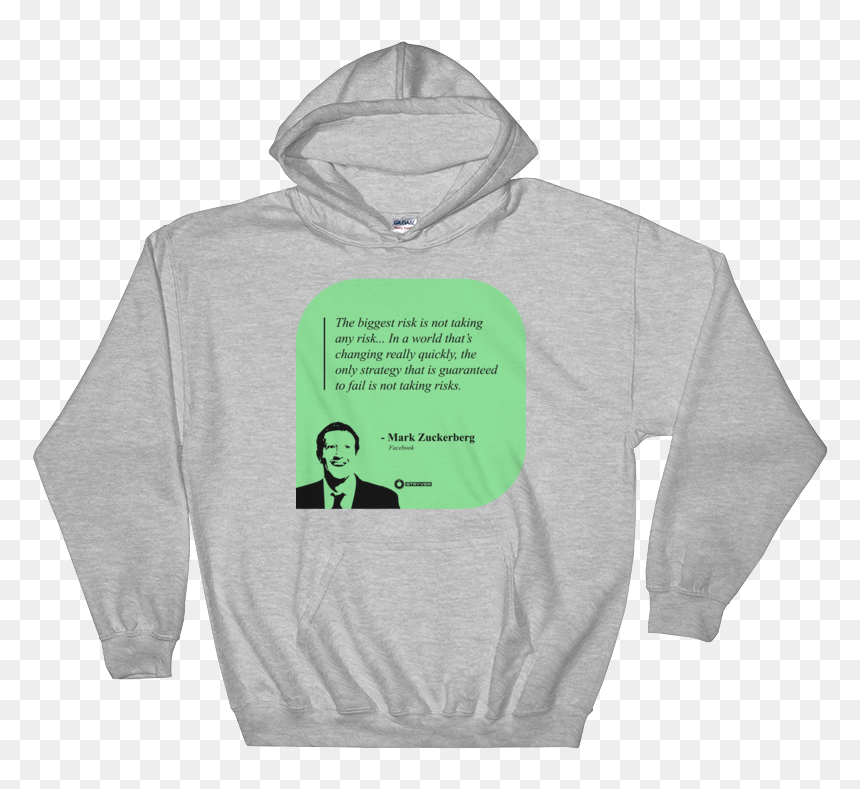 Mark Zuckerberg "guaranteed Failure Is Not Taking Risk - Hoodie, HD Png Download - zuckerberg png
