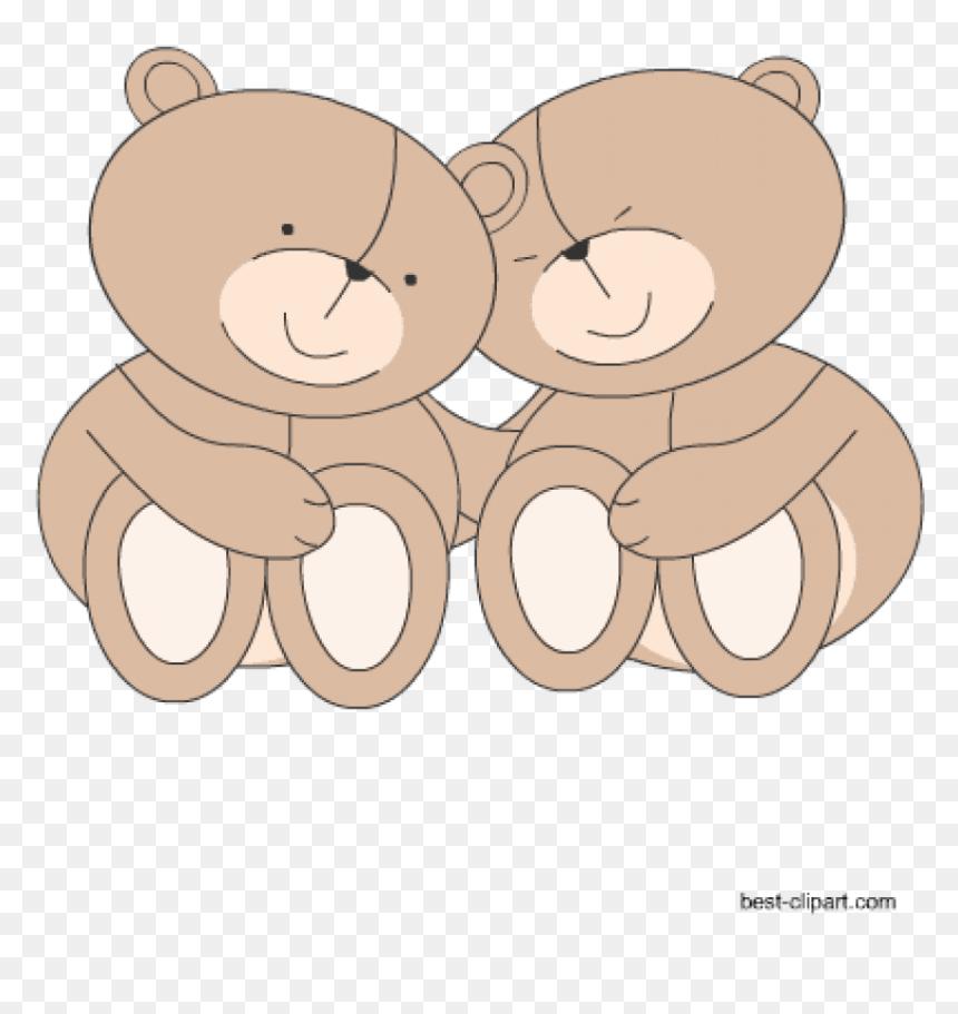 Cute Teddy Bears Valentine Clip Art - Portable Network Graphics, HD Png Download - cute quotes png
