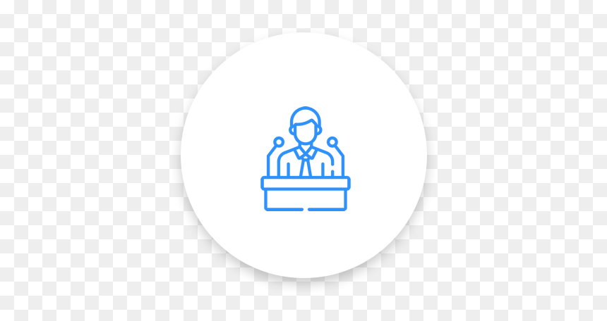 Emblem, HD Png Download - speaker podium png