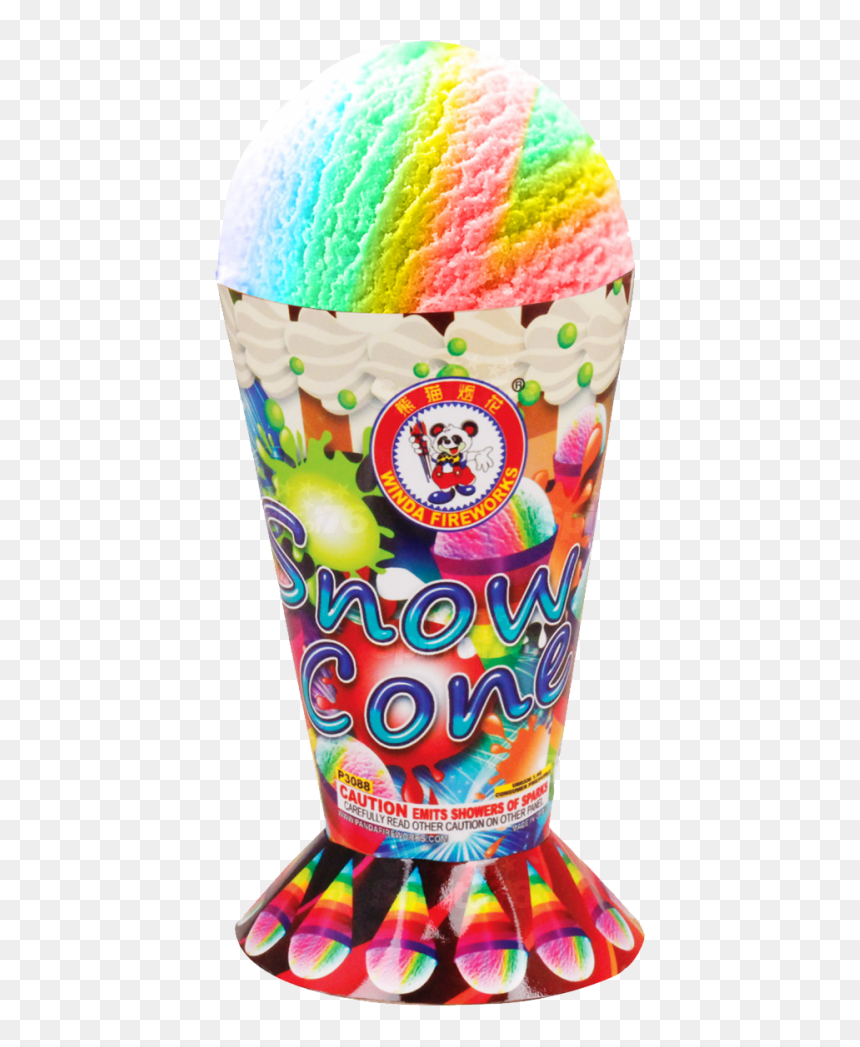 Winda Fireworks Snow Cone Fountain - Snow Cone Winda Fireworks, HD Png Download - snowcone png
