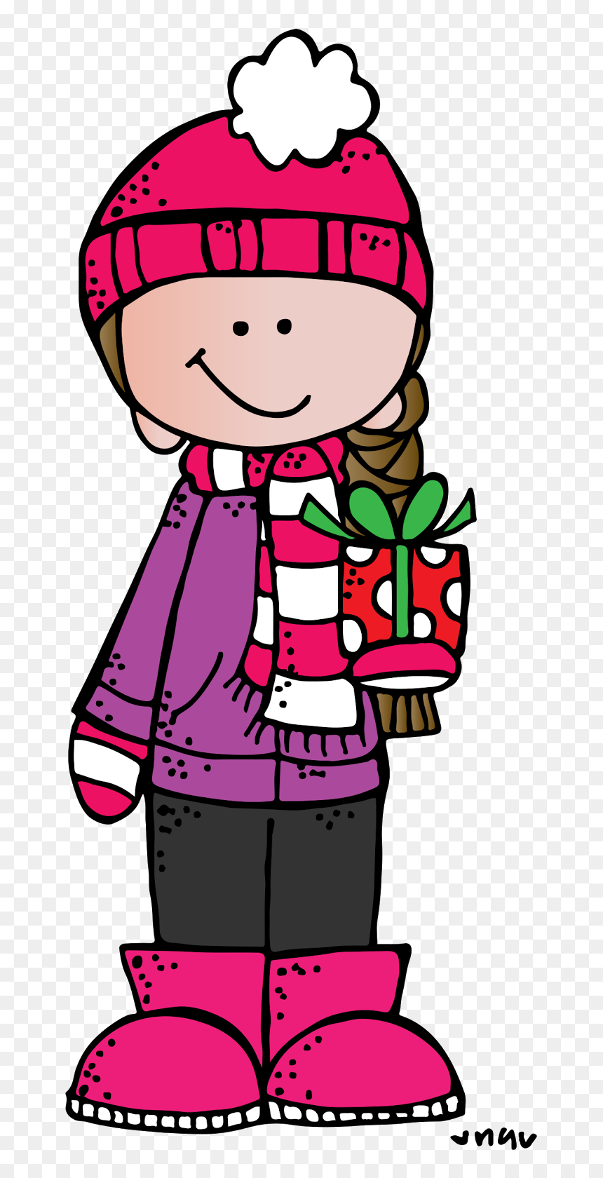 Melonheadz Teacher Winter Clipart Errortape Regarding - Melonheadz Winter Clipart, HD Png Download - winter.png