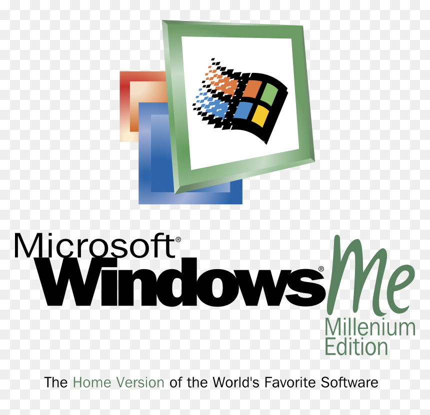Windows Millenium Edition Me, HD Png Download - windows logo transparent png