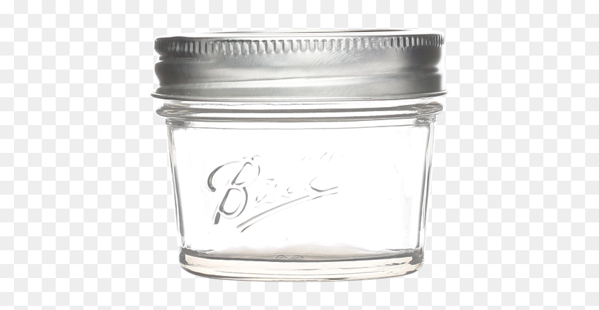 Clear Embossed Ball Mason Jar Milk Jelly Metal Caps - Still Life Photography, HD Png Download - jelly jar png