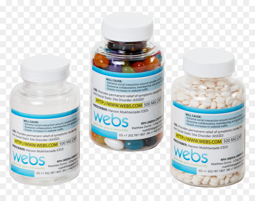Webs, HD Png Download - pill bottles png