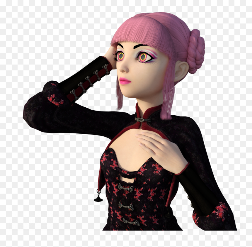 Stylish Girl Anime Png Image - Girl Cosplay Png, Transparent Png - anime png girl