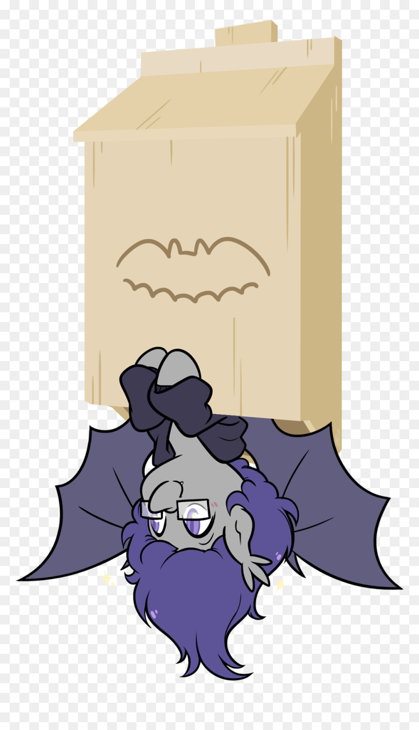 Egophiliac, Bat Box, Bat Pony, Cute, Glasses, Male, - Cartoon, HD Png Download - cute bat png