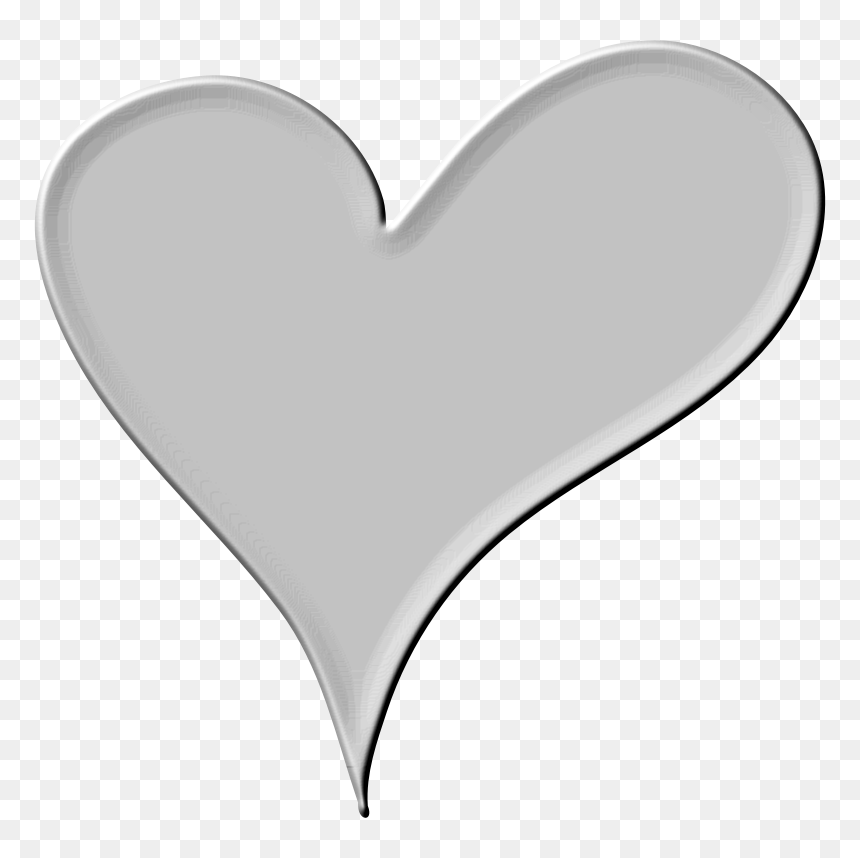Heart In White - Heart, HD Png Download - white hand png