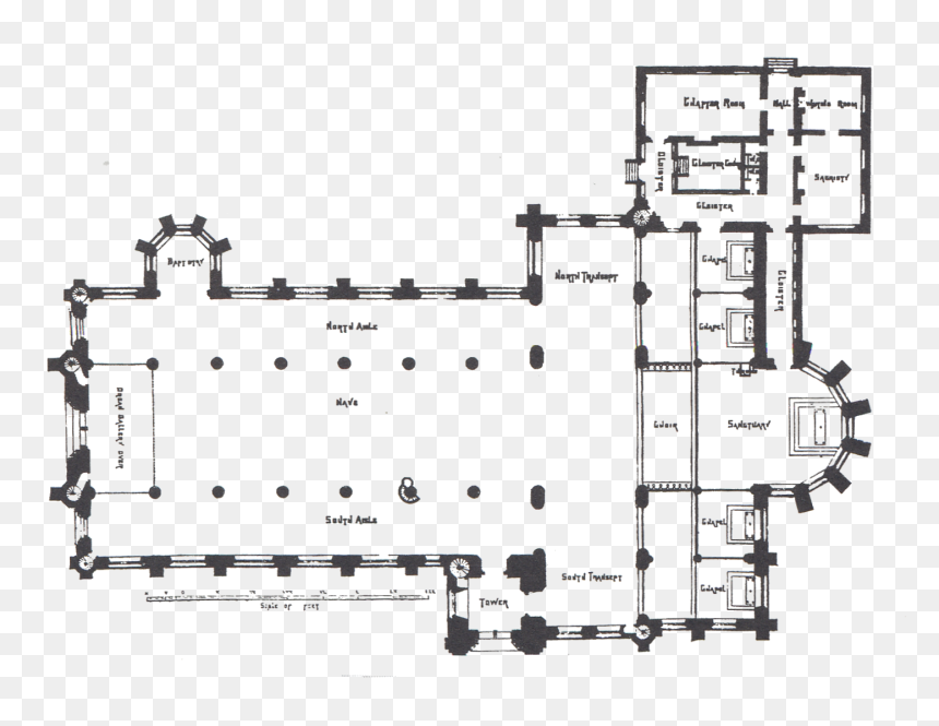 Monaghan Ground Plan Of St - Cathedral Ground Plan, HD Png Download - cathedral png