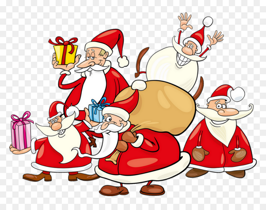 Pères Noël Png - Christmas Pictures Find Differences, Transparent Png - santa claus png images
