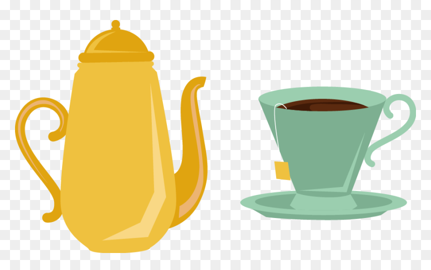 Transparent Teapot Clipart - Dibujo Tetera Taza, HD Png Download - teabag png