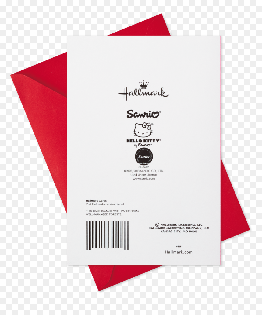 Hello Kitty® Valentine"s Day Card With Stickers, HD Png Download - sanrio png