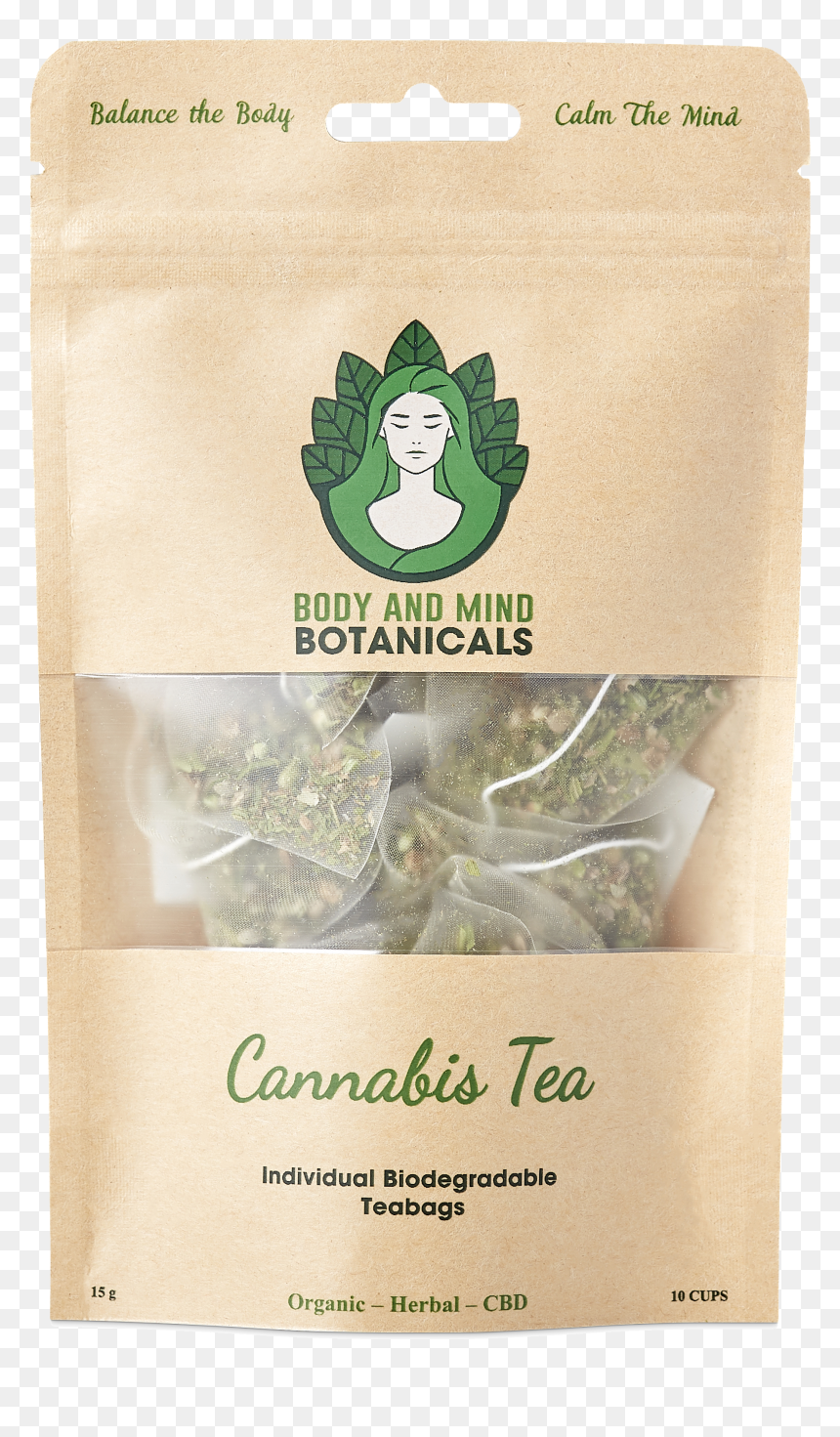 Body And Mind Botanicals Cbd Teabags - Body And Mind Cbd, HD Png Download - teabag png