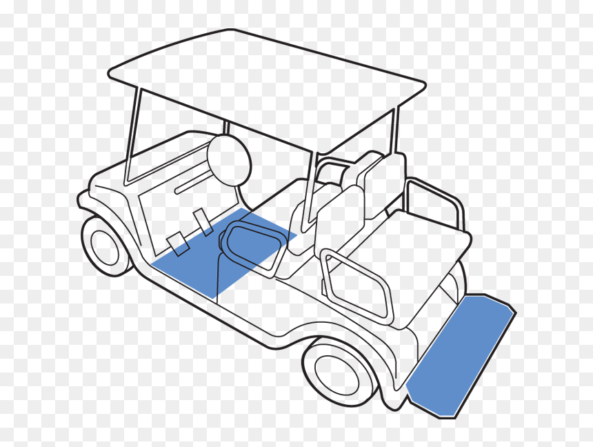 Golf-cart - Model Car, HD Png Download - cart.png