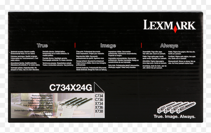 Imaging Drum Lexmark C734x24g - Lexmark C734x24g, HD Png Download - lexmark logo png