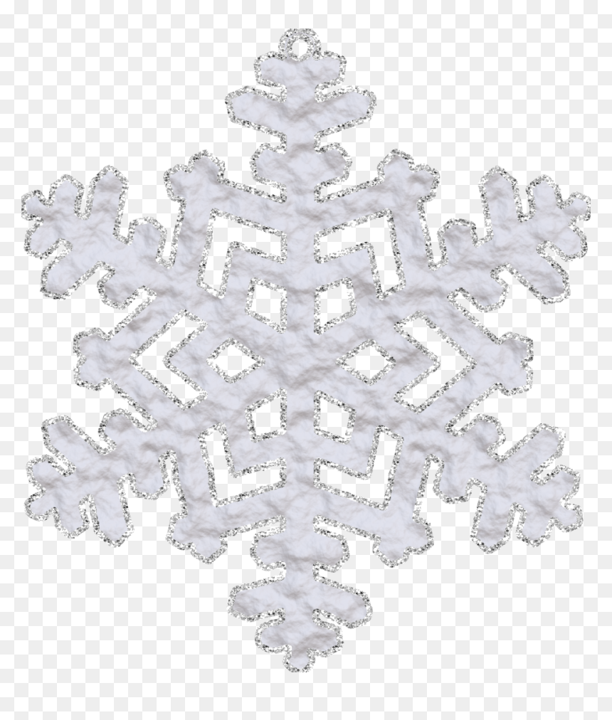 Snowflake With Glitter Png Image, Transparent Png - glitter.png