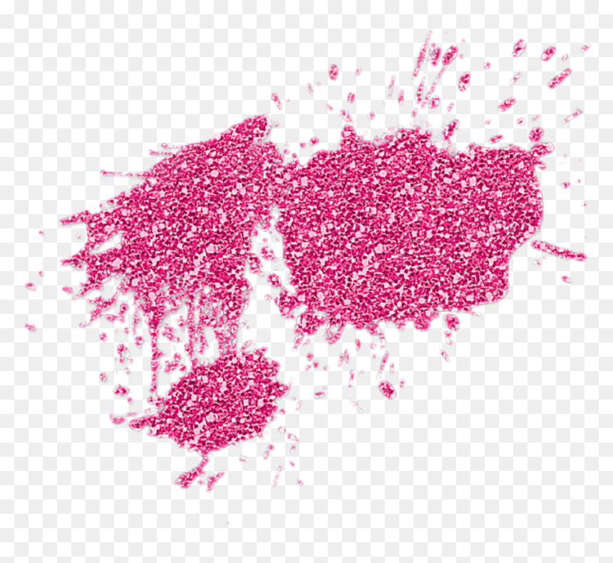 #mq #pink #glitter #splash #diamond, HD Png Download - glitter.png