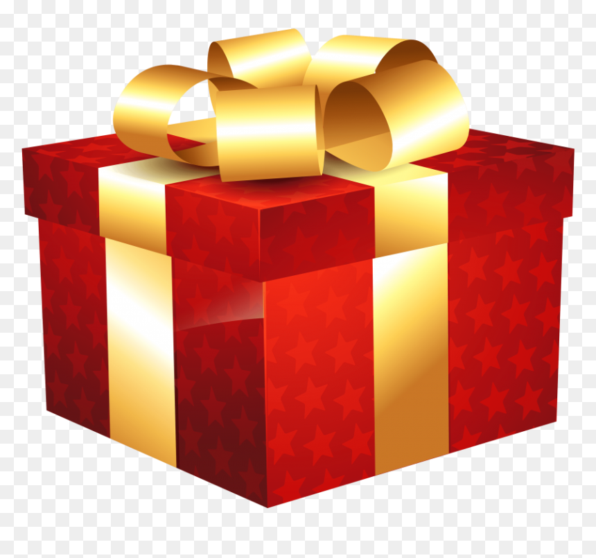 Free Png Red Gift With Stars Png Images Transparent - Gift And Star Png, Png Download - stars wallpaper png