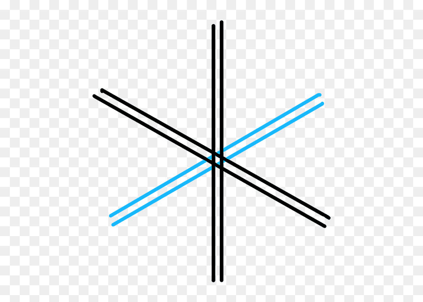 Draw A Snowflake, HD Png Download - simple snowflake png