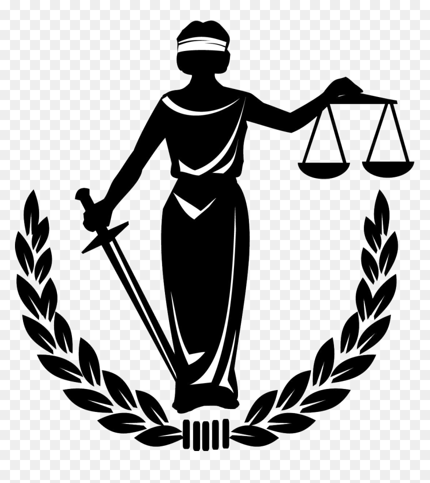 Lady Measuring Scales Clip - Deusa Da Justiça Logo, HD Png Download - justice scales png