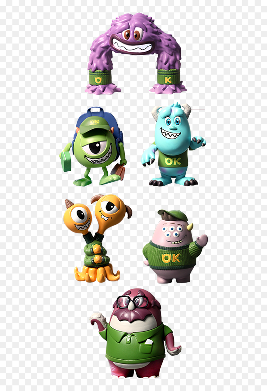 Hot Toys Monsters University Cosbaby Set Vinyl Collectible"
 - Monster University Collage Pennant, HD Png Download - monsters university png