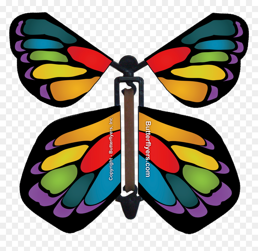 Flying Butterfly In Card, HD Png Download - flying butterflies png