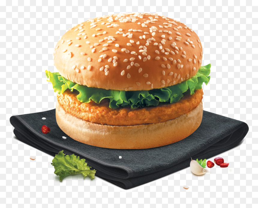 Kiddy Chicken Burger, HD Png Download - veg burger png