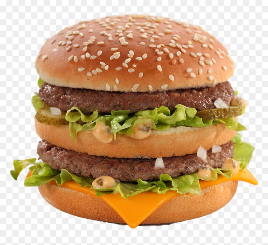 Much Grease Is In A Big Mac, HD Png Download - veg burger png