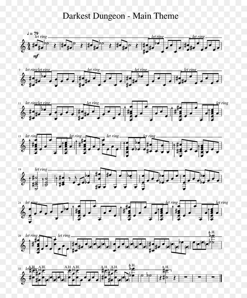 Dance Of The Reed Flutes Flute Sheet Music, HD Png Download - darkest dungeon png