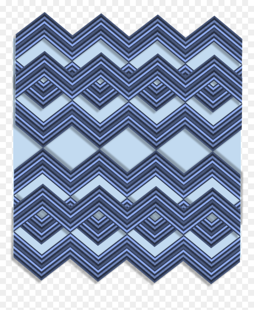 Blue Fabric Tape Texture, HD Png Download - zig zag png