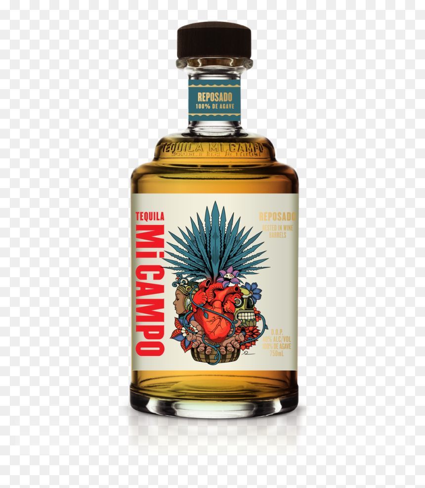 Mi Campo Reposado Tequila, HD Png Download - tequila png