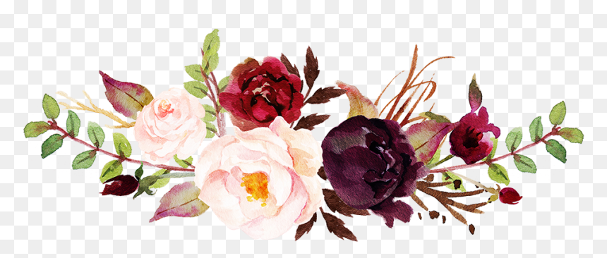 Watercolor Flowers High Resolution, HD Png Download - png flowers background images
