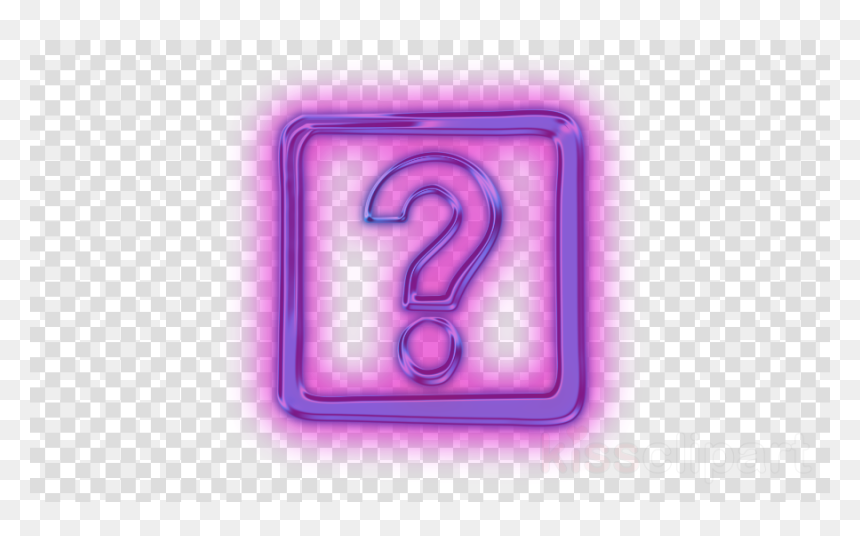 Neon Circle Png Hd, Transparent Png - question mark png