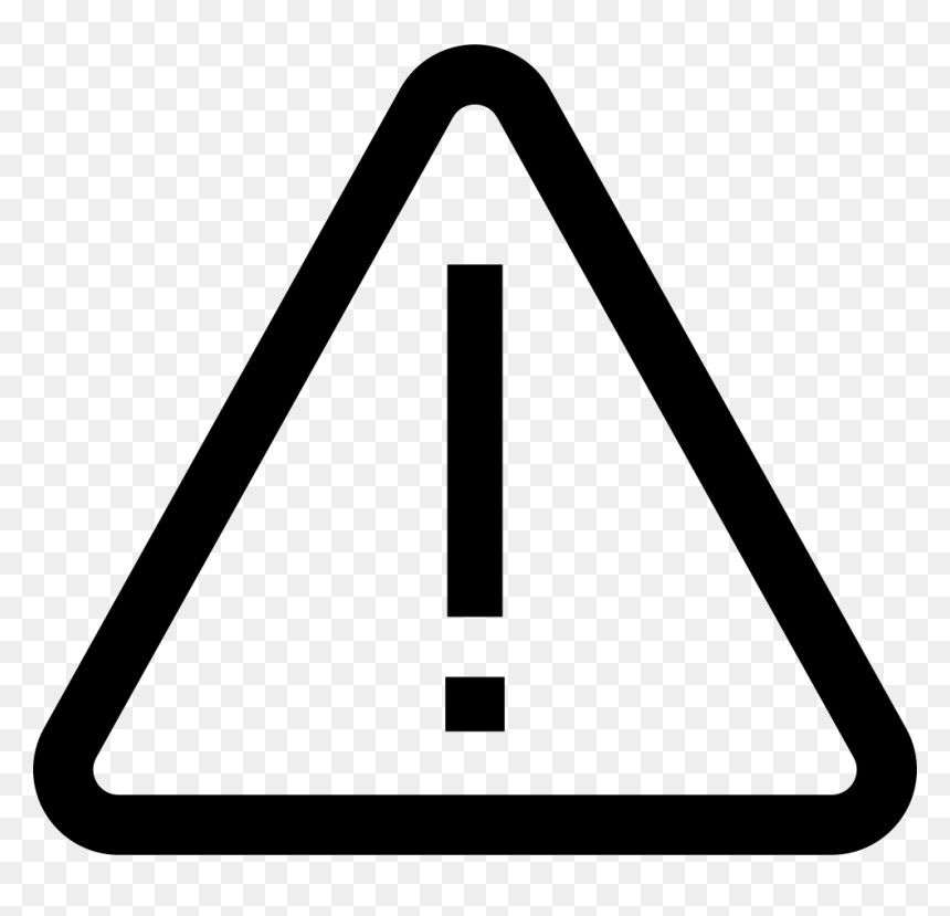 Warning Sign Icon Png, Transparent Png - triangle png