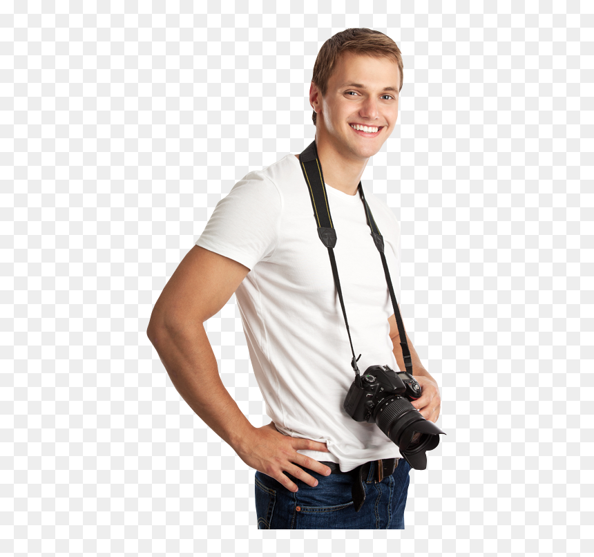 Camera Strap, HD Png Download - camera man png