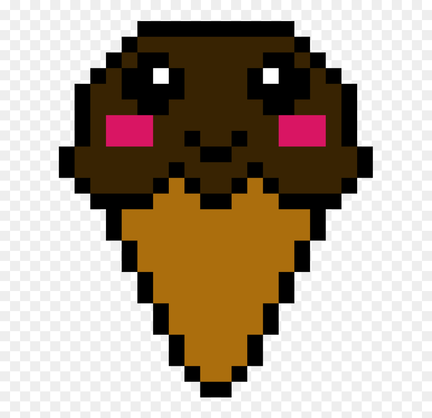 Cocolate Ice Cream - Pixel Art Ice Cream, HD Png Download - spiderman .png