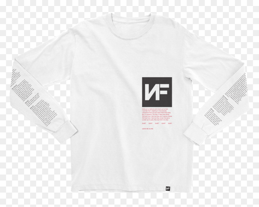 Long Sleeve Nf Shirt, HD Png Download - plain white t shirt png