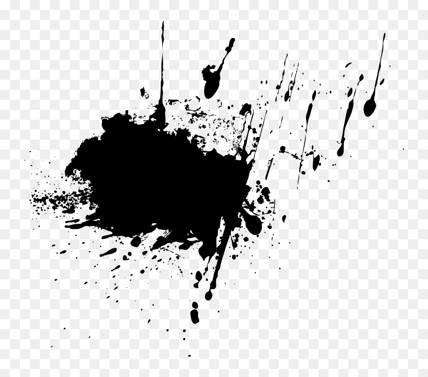 Splatters - Ink Splatter Clipart, HD Png Download - splatters png