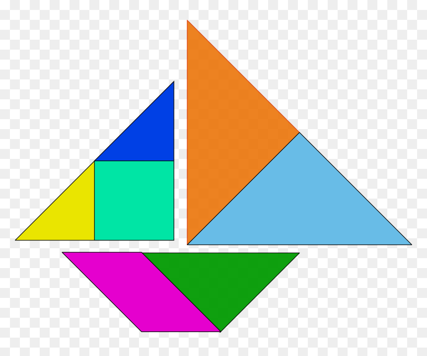 Танграм Png, Transparent Png - 3d puzzle pieces png